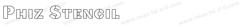 Phiz Stencil字体转换